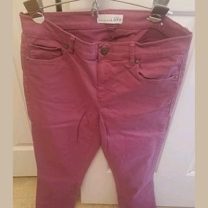 Loft size 6 pink crop jeans